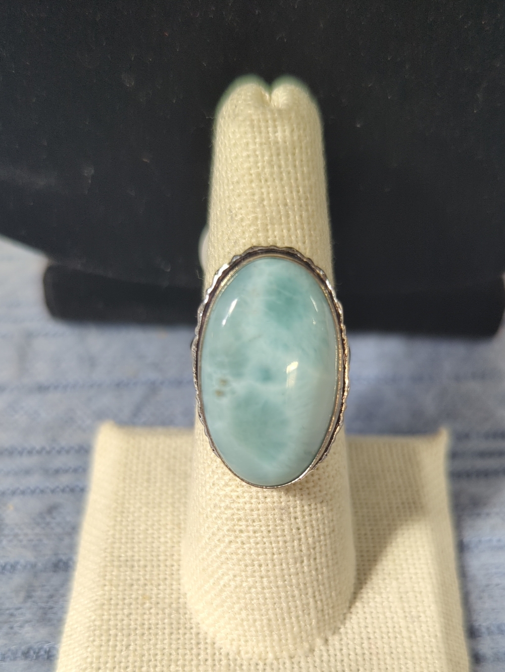 Larimar Ring Size 7 1/4- Dominican Republic